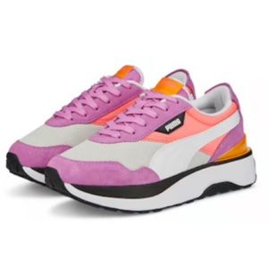 Puma sneakers, purple and white, size 11